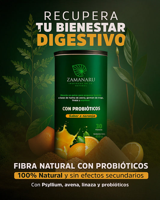Fibra PREMIUM con PROBIÓTICOS únicos (ZAMANARU ™)