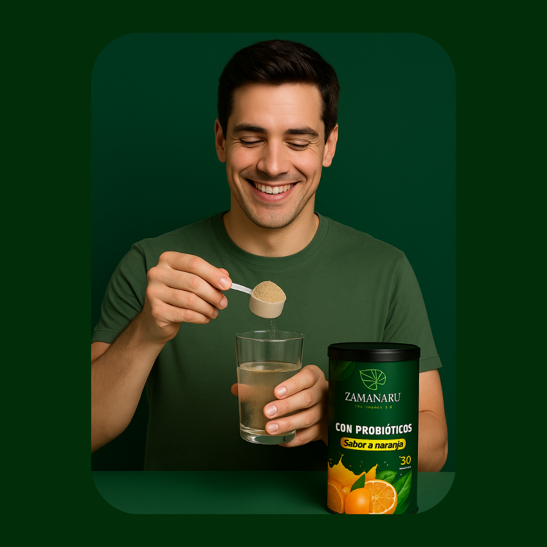 Fibra PREMIUM con PROBIÓTICOS únicos (ZAMANARU ™)