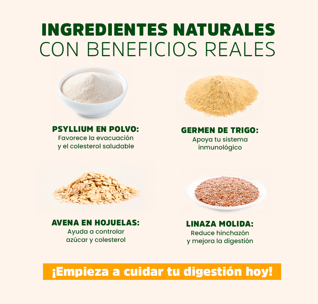 Fibra PREMIUM con PROBIÓTICOS únicos (ZAMANARU ™)