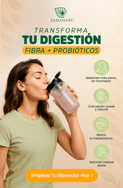 Fibra PREMIUM con PROBIÓTICOS únicos (ZAMANARU ™)